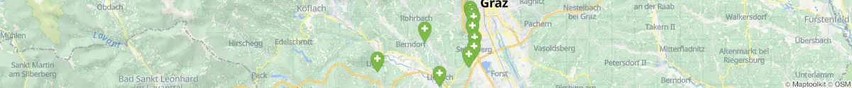 Kartenansicht für Apotheken-Notdienste in der Nähe von Hitzendorf (Graz-Umgebung, Steiermark)